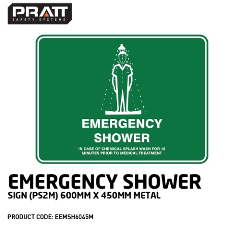 PRATT EMERGENCY SHOWER PIC (PS2M) 600 X 450 METAL